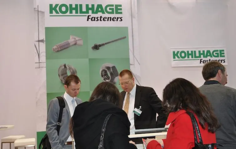 Bild: KOHLHAGE Fasteners: Voller Erfolg auf der Fastener Fair 2013