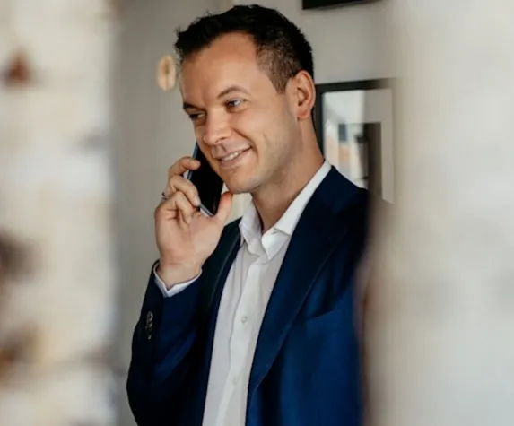 Bild: Florian Bauer mit bester Beratung für seine Kunden