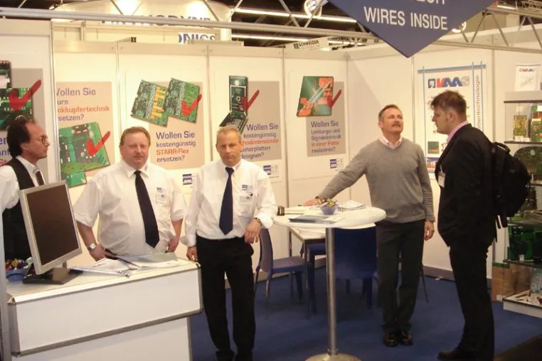 JUMATECH überzeugt mit der drahtgeschriebenen Leiterplatte auf der SMT/HYBRID/PACKAGING in Nürnberg Bild: JUMATECH überzeugt mit der drahtgeschriebenen Leiterplatte auf der SMT/HYBRID/PACKAGING in Nürnberg