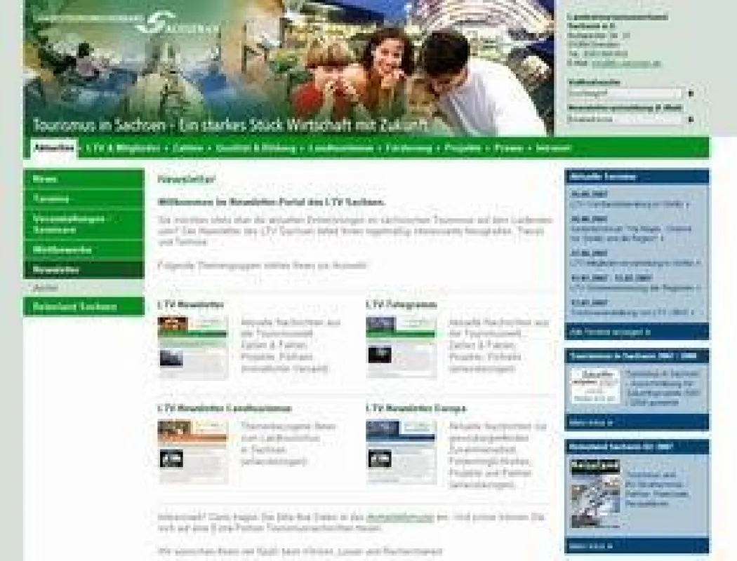 Anmeldung zu den Themen-Newslettern des LTV Sachsen