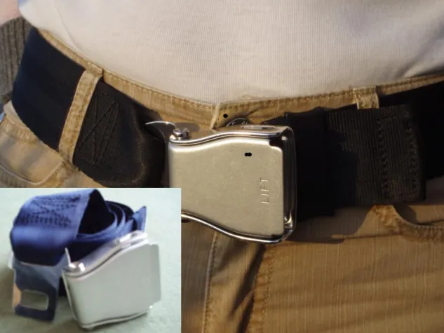 Bild: Flugzeug "Seatbelt" als Gürtel