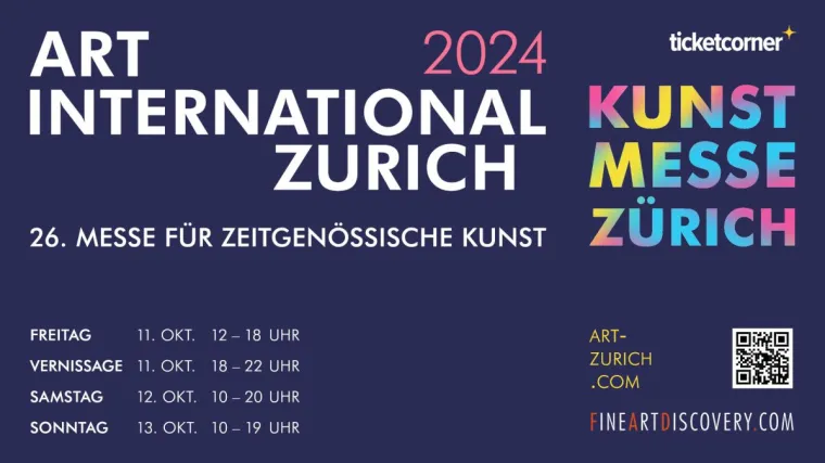 Bild: Am Freitag wird die 26. Kunstmesse Zürich eröffnet