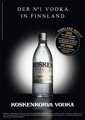 Bild: KOSKENKORVA Vodka 013 gibt Gas im hohen Norden