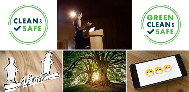 Clean & Safe Siegel für hygienisch sichere Veranstaltungen – die dfv Mediengruppe setzt ein wichtiges Zeichen Bild: Clean & Safe Siegel für hygienisch sichere Veranstaltungen – die dfv Mediengruppe setzt ein wichtiges Zeichen