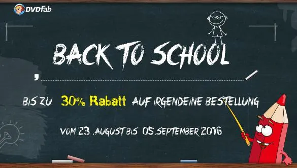 Bild: Back to school-DVDFab bis zu 30% Rabatt wegen Semesterbeginn