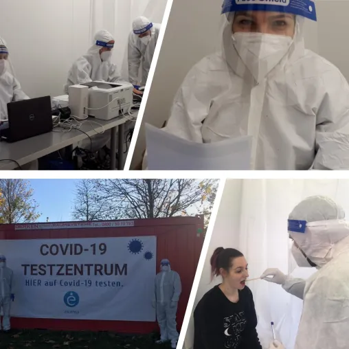 Bild: Neues Corona-Testcenter in Gießen eröffnet.