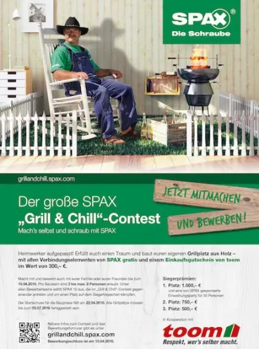 Bild: SPAX ruft zum großen „Grill & Chill“-Contest 2016 auf