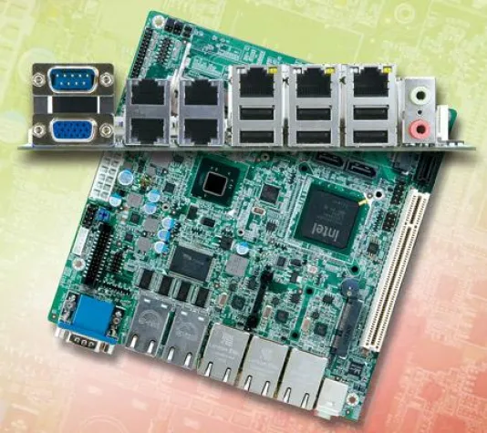 Mini-ITX Mainboard mit drei GLAN Bild: Mini-ITX Mainboard mit drei GLAN