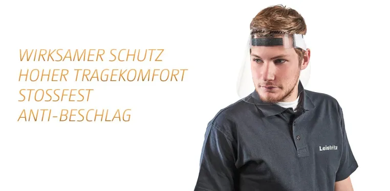 Bild: Maschinenhersteller Leistritz produziert dringend benötigte Gesichtsvisiere