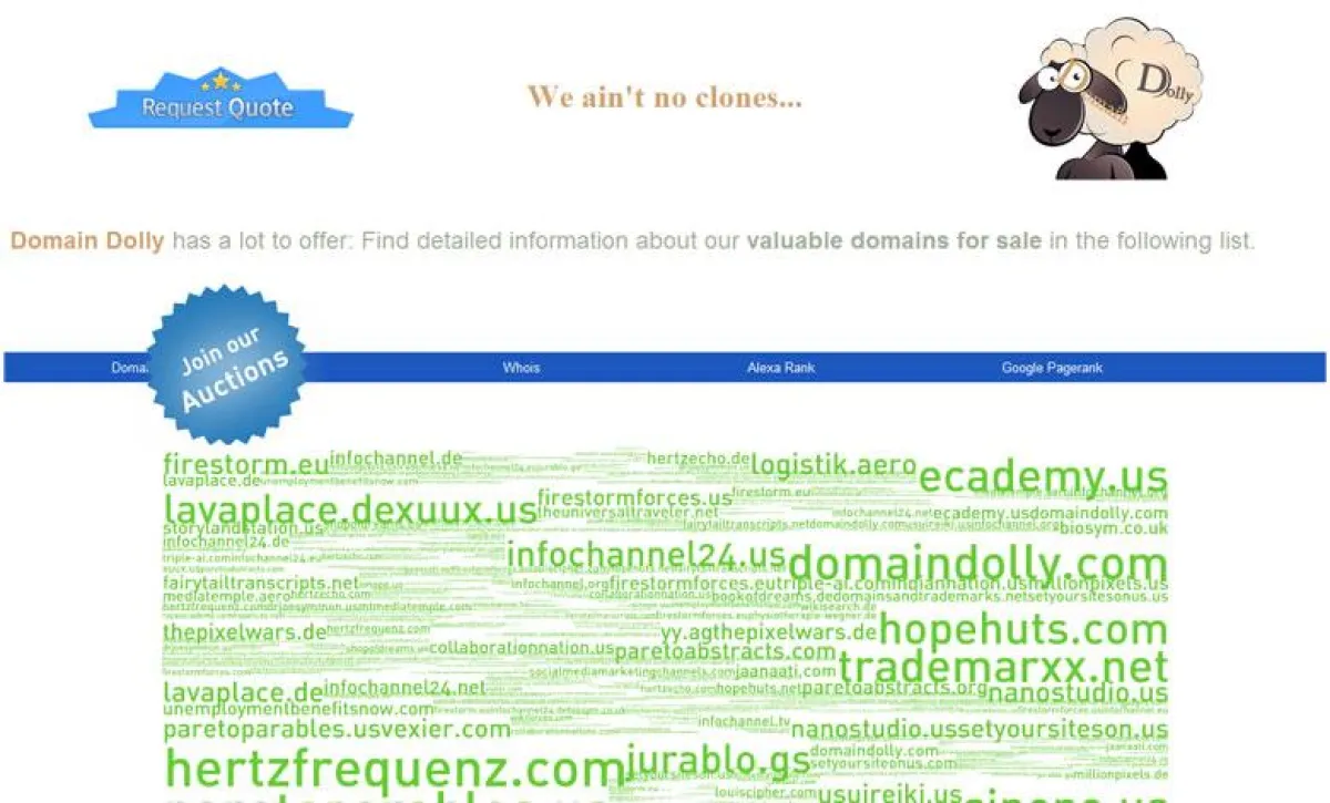 Domaindolly.com Startseite