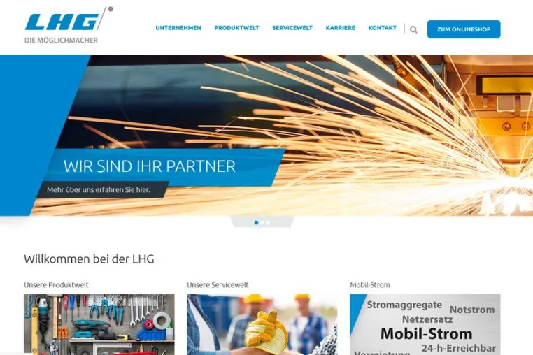 Bild: Neuer Internetauftritt der LHG