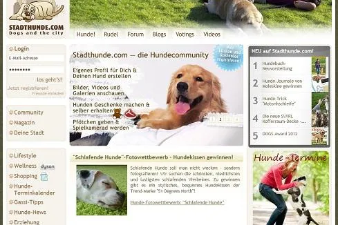 Bild: Stadthunde.com: Vier Jahre Social Networking für Hundehalter
