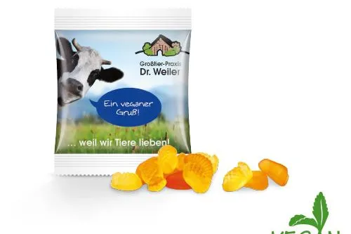 Bild: Werbemittel der Woche: veganes Fruchtgummi