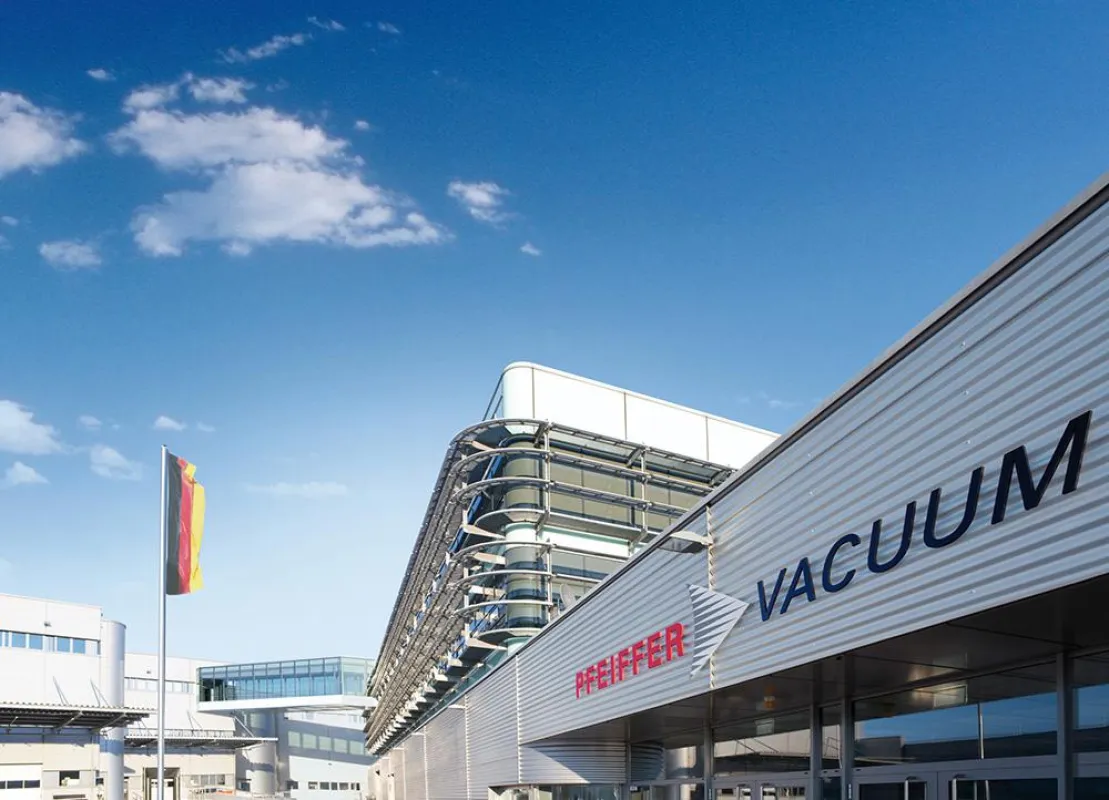 Sitz der Firmenzentrale von Pfeiffer Vacuum in Asslar