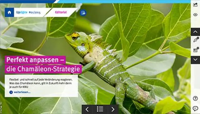 Bild: Die Chamäleon-Strategie: Upd@te zeigt, wie KMU vom Meister der Camouflage lernen können