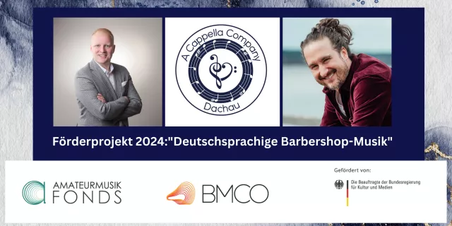 Bild: A Cappella Company fördert deutschsprachige Barbershop-Musik und erhält Förderung aus dem Amateurmusikfonds