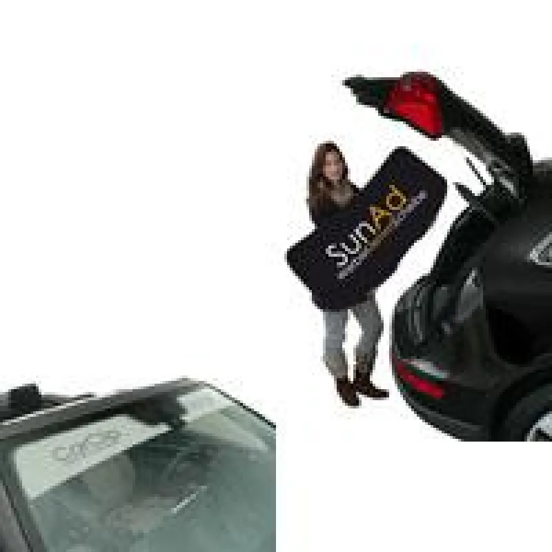 SunAd - Werbescheibe und CarClip Blendstreifen