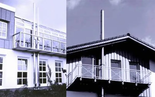 Doppelwandige Edelstahl-Schornsteinsysteme: feuchte- und druckdicht Bild: Doppelwandige Edelstahl-Schornsteinsysteme: feuchte- und druckdicht