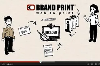 web-to-print Erklärvideo – die Vorteile der BRAND PRINT® web-to-print Lösung Bild: web-to-print Erklärvideo – die Vorteile der BRAND PRINT® web-to-print Lösung