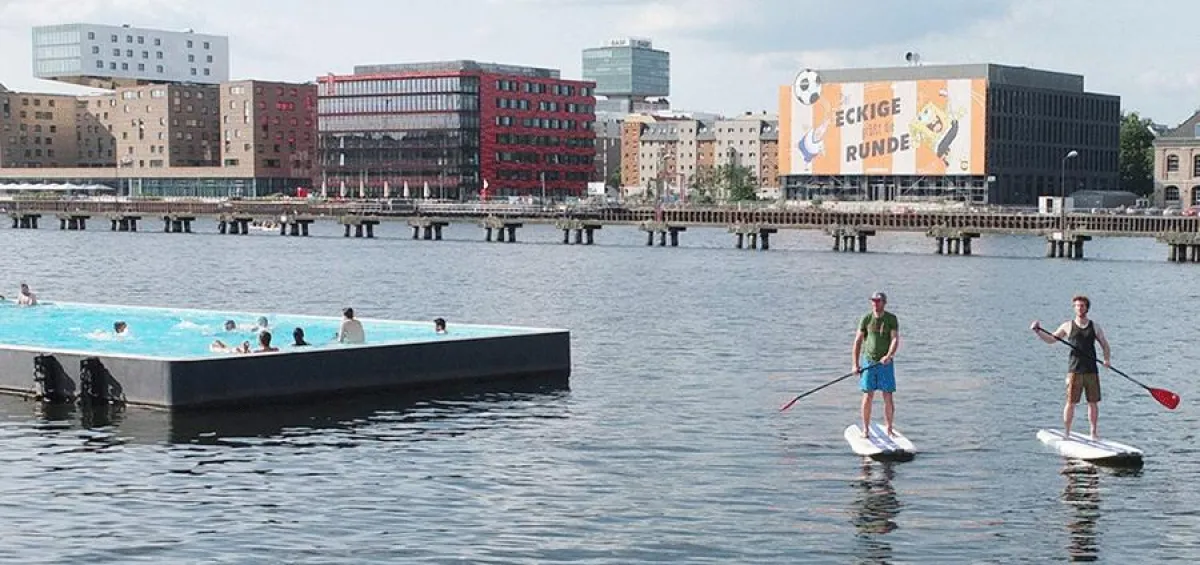StandUpPaddeln am Badeschiff Berlin