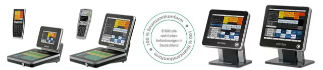 100 % finanzamtkonform / Vectron-Kassen erfüllen die Anforderungen der Finanzbehörden Bild: 100 % finanzamtkonform / Vectron-Kassen erfüllen die Anforderungen der Finanzbehörden