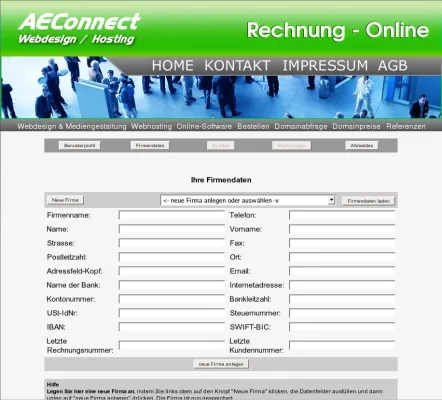 Bild: Kostenlose Online-Software zum Erstellen von Rechnungen
