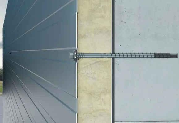 So kommt das Sandwichelement an den Beton Bild: So kommt das Sandwichelement an den Beton