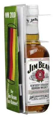Bild: Schwarz, Rot, Gold: JIM BEAM White bekennt Farbe und jubelt mit den Fans