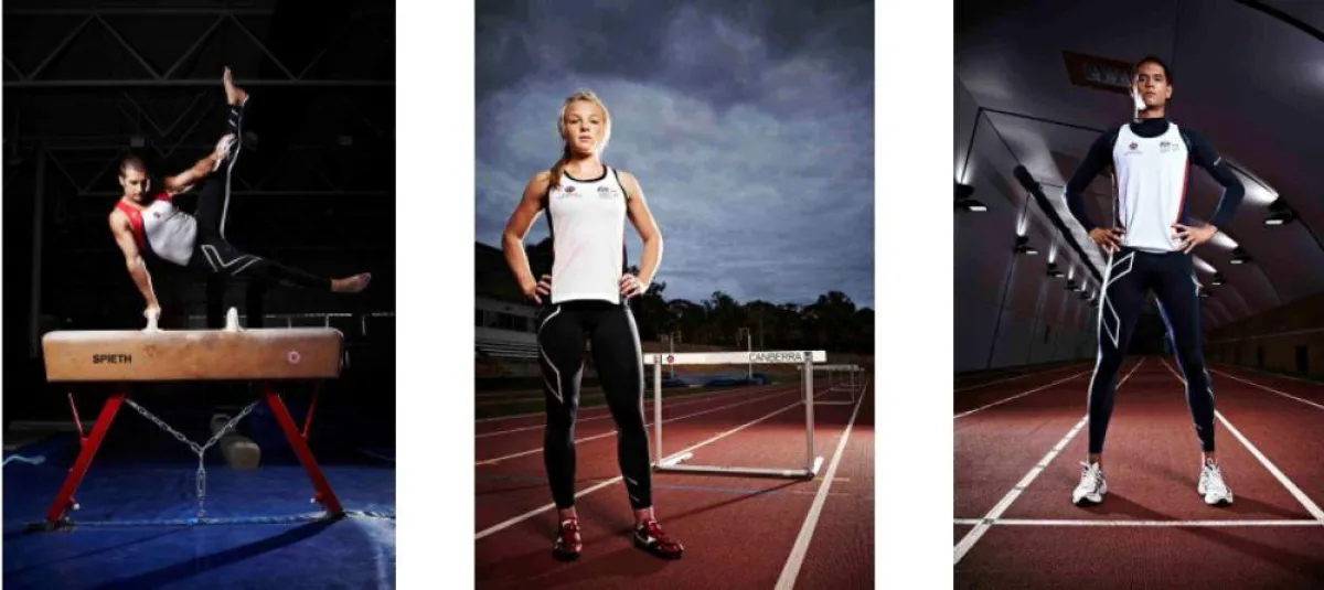AIS-Athleten mit 2XU Compression Sportswear