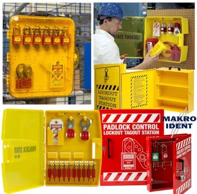 Bild: Lockout-Stationen für geordnete und sichere Aufbewahrungslösungen 