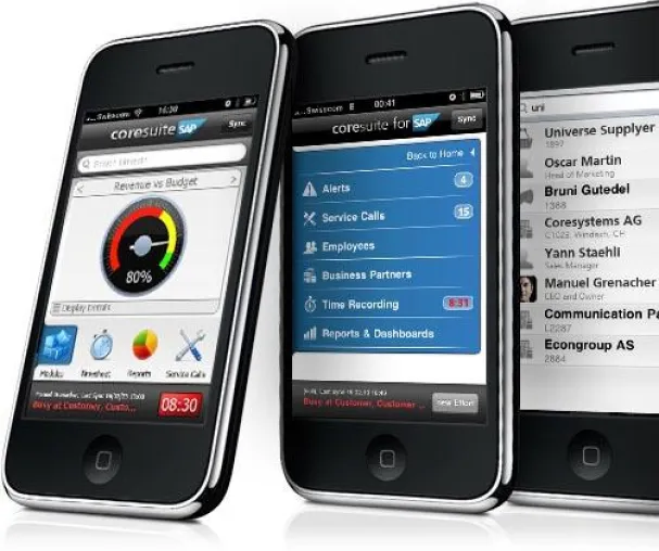 Bild: SAP Business One auf dem iPhone