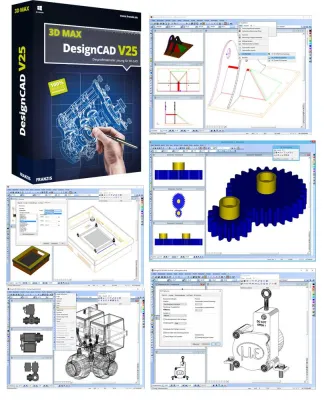 Bild: DesignCAD 3D MAX V25 - Neue 3D-DRUCKER-Software und 3D-CAD Konstruktion