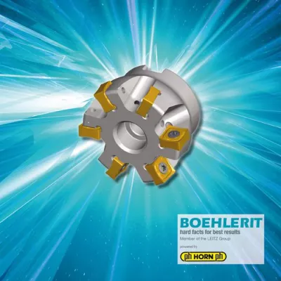 Bild: THETAtec 88N: Wirtschaftlich fräsen mit 8-schneidigen Wendeschneidplatten.