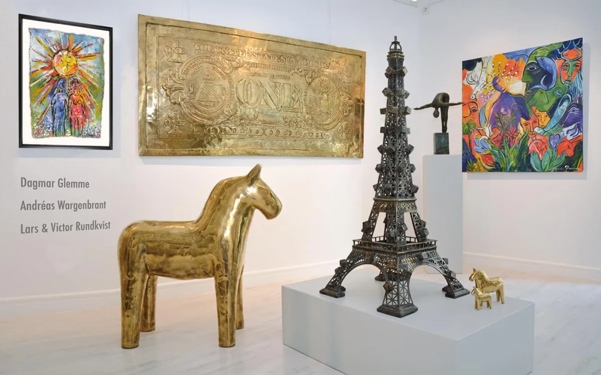 Bilder und Skulpturen der schwedischen Künstler