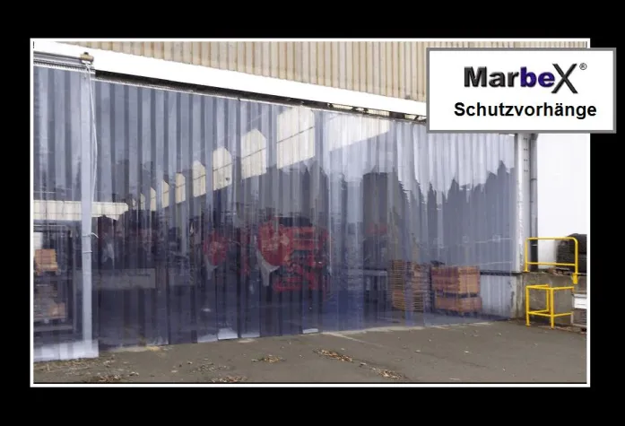 Bild: Marbex® PVC Streifenvorhang Transparent