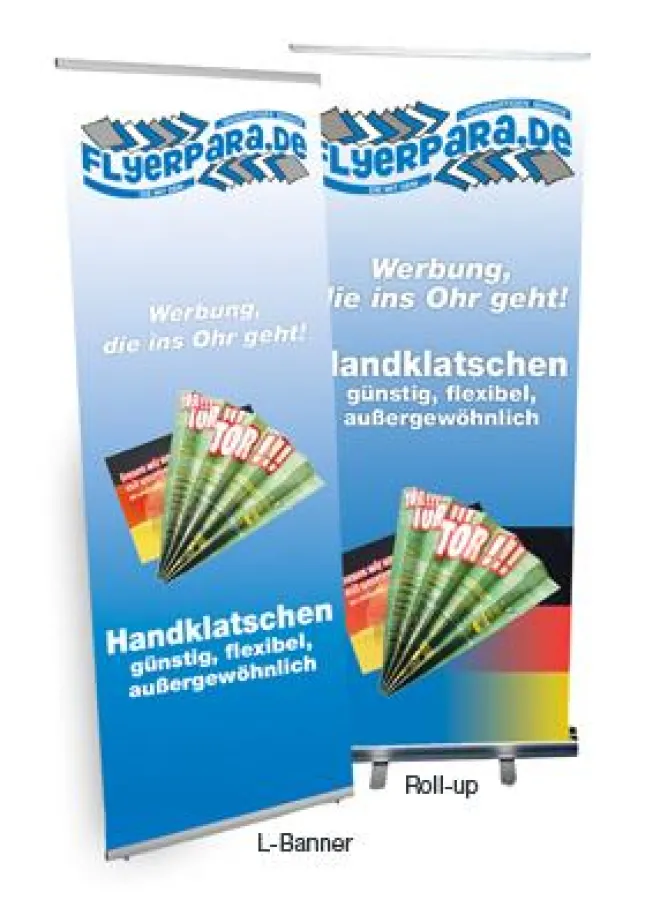 Flyerpara.de: L-Banner und Roll-up