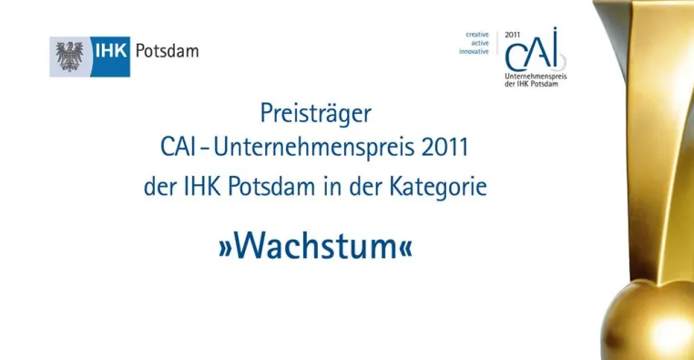 Bild: CAI Unternehmerpreis der IHK an die GD:group verliehen