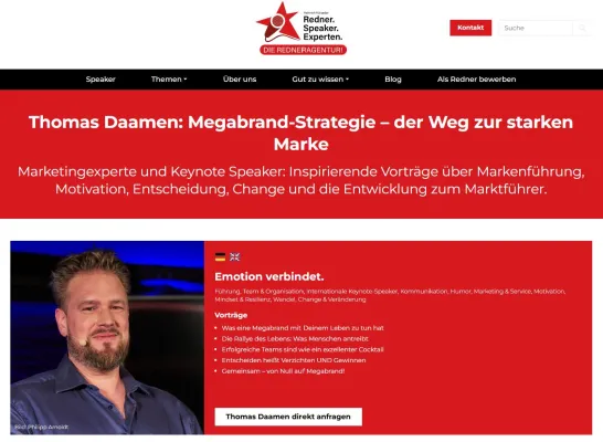 Bild: Verbindung mit Herzblut: „Redner-Speaker-Experten“ und Markenexperte Thomas Daamen setzen auf Love Brands!