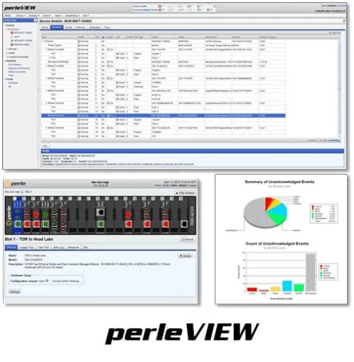 Bild: PerleVIEW 2.1 jetzt erhältlich um Langstrecken Kupfer Ethernet zu verwalten