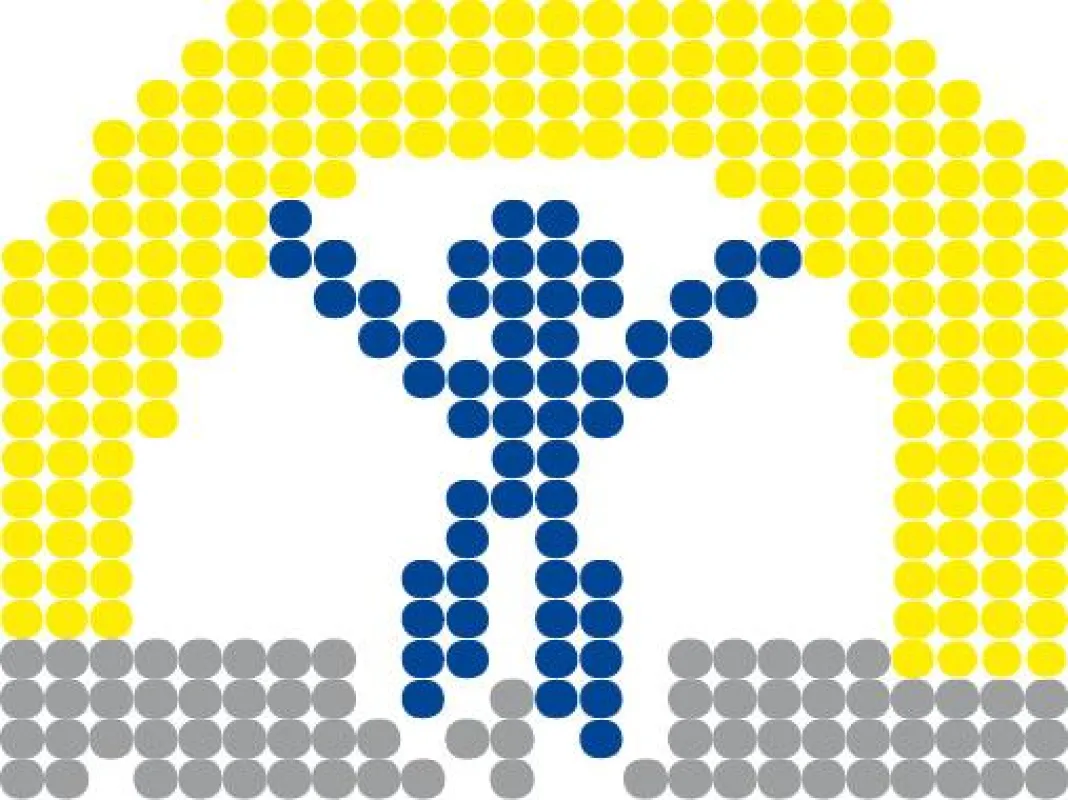 Das neue MyGoal Logo symoblisiert die Ankunft im Ziel nach einem Marathon oder Triathlon.