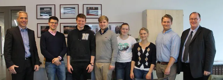 Bild: Amtseinführung neuer SRH-Studentenrat – Vorstellung bei Geschäftsführung und Rektor