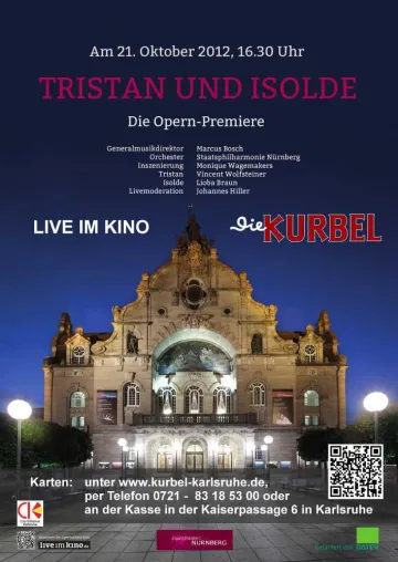 Bild: Die Premiere: Wagners « Tristan und Isolde » aus dem Nürnberger Staatstheater Live im Kino