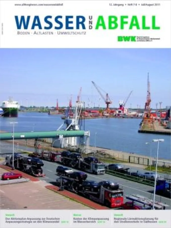 Cover der aktuellen Ausgabe 07-08/2011 von Wasser und Abfall