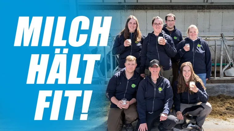 Bild: Milch hält fit!