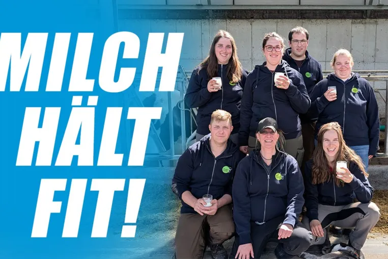 Milch hält fit! Bild: Milch hält fit!