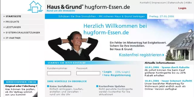 Bild: Mietverträge online - jetzt bei Haus & Grund Essen unter hugform-essen.de