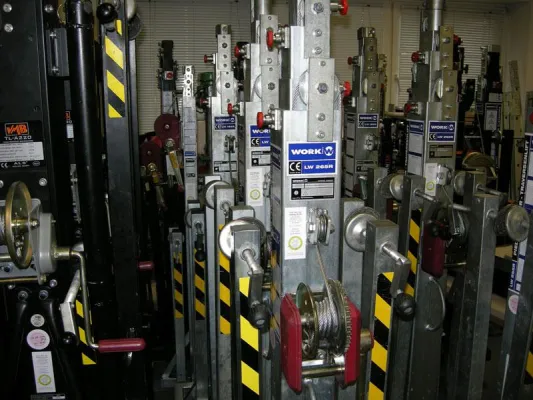 Sachverständigenprüfung für Traversenlifte bei LMP am 08.03.2018 Bild: Sachverständigenprüfung für Traversenlifte bei LMP am 08.03.2018