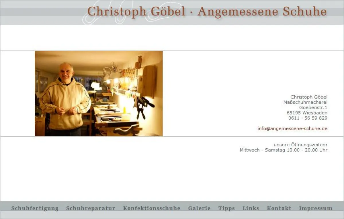 Maßschuhe & Konfektionsschuhe der Schuhmacherei Göbel in Wiesbaden