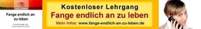 Bild: Kostenloses Seminar - „Fange endlich an zu leben“