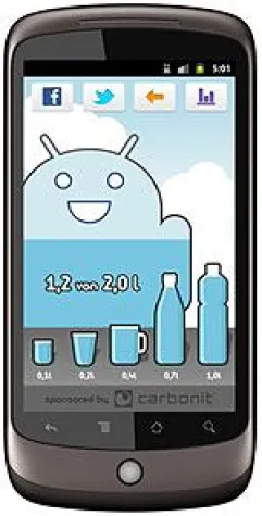 Bild: Carbonit App für das regelmäßige Wassertrinken